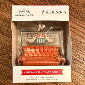 Friends Hallmark Orange Central Perk Couch Ornament